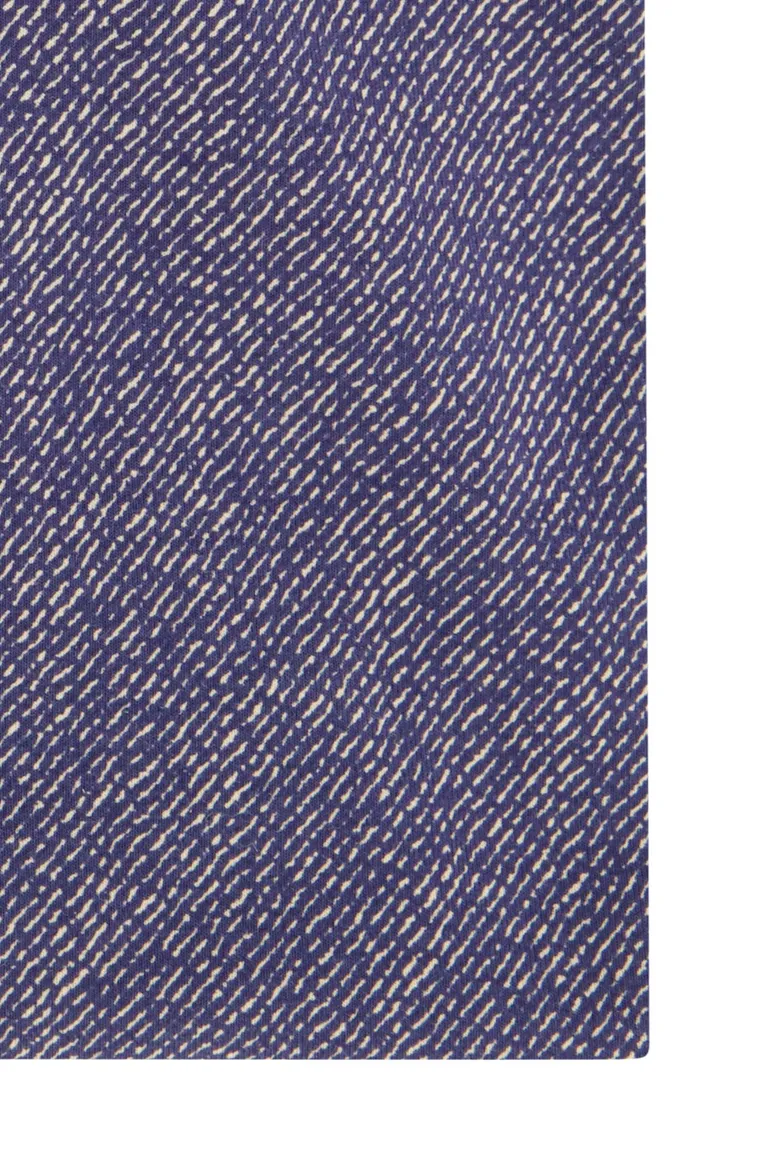 Olymp overhemd blauw geprint