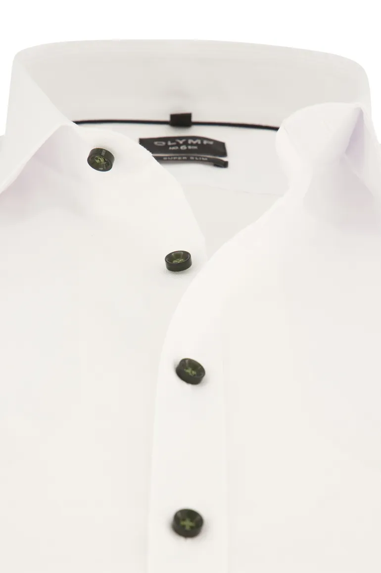 Olymp business overhemd extra slim fit wit effen