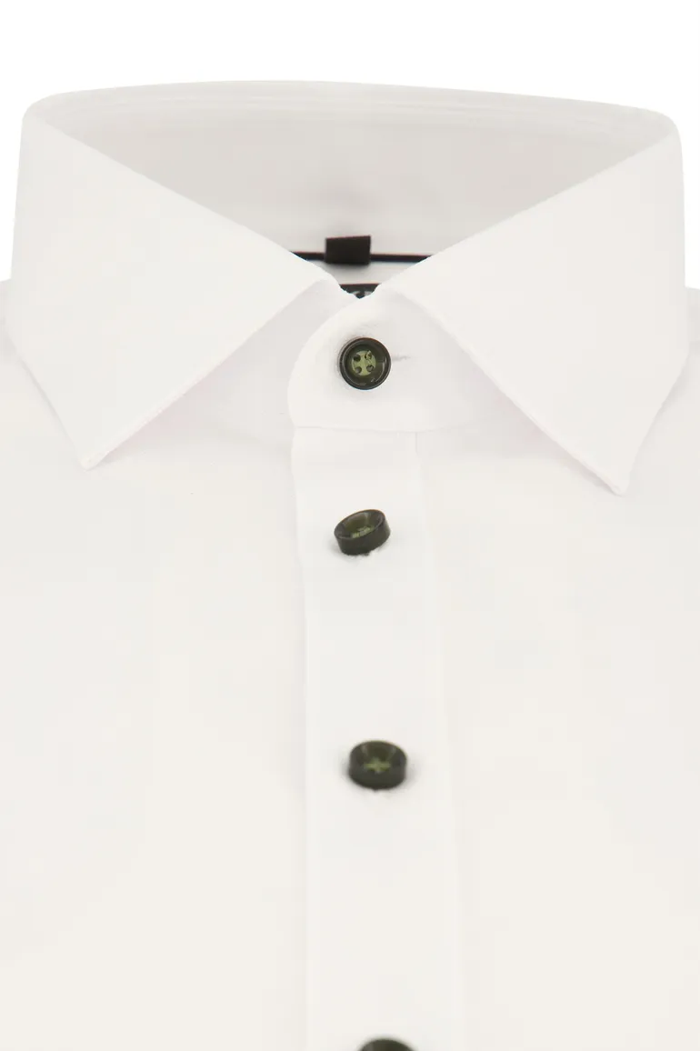 Olymp business overhemd extra slim fit wit effen