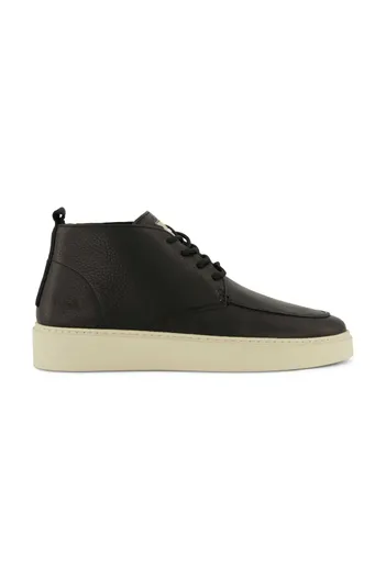 Rehab Rehab hoge sneakers zwart effen leer