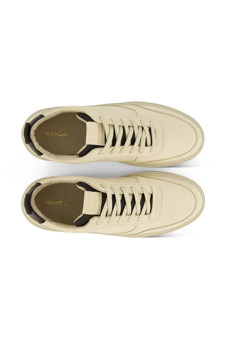 Beige Rehab sneakers effen leer