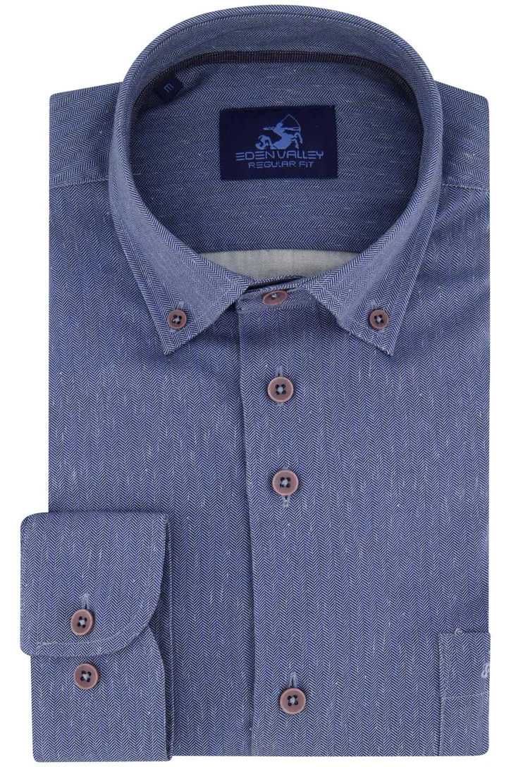 Casual overhemd Eden Valley Regular Fit blauw
