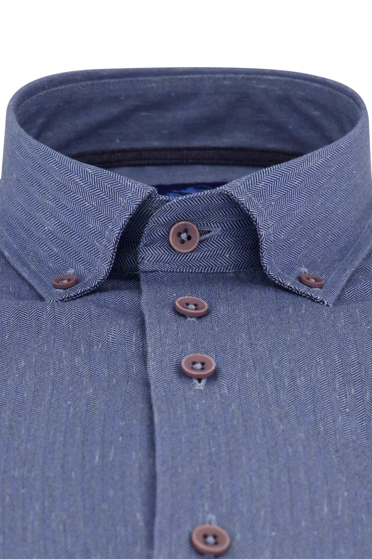 Casual overhemd Eden Valley Regular Fit blauw