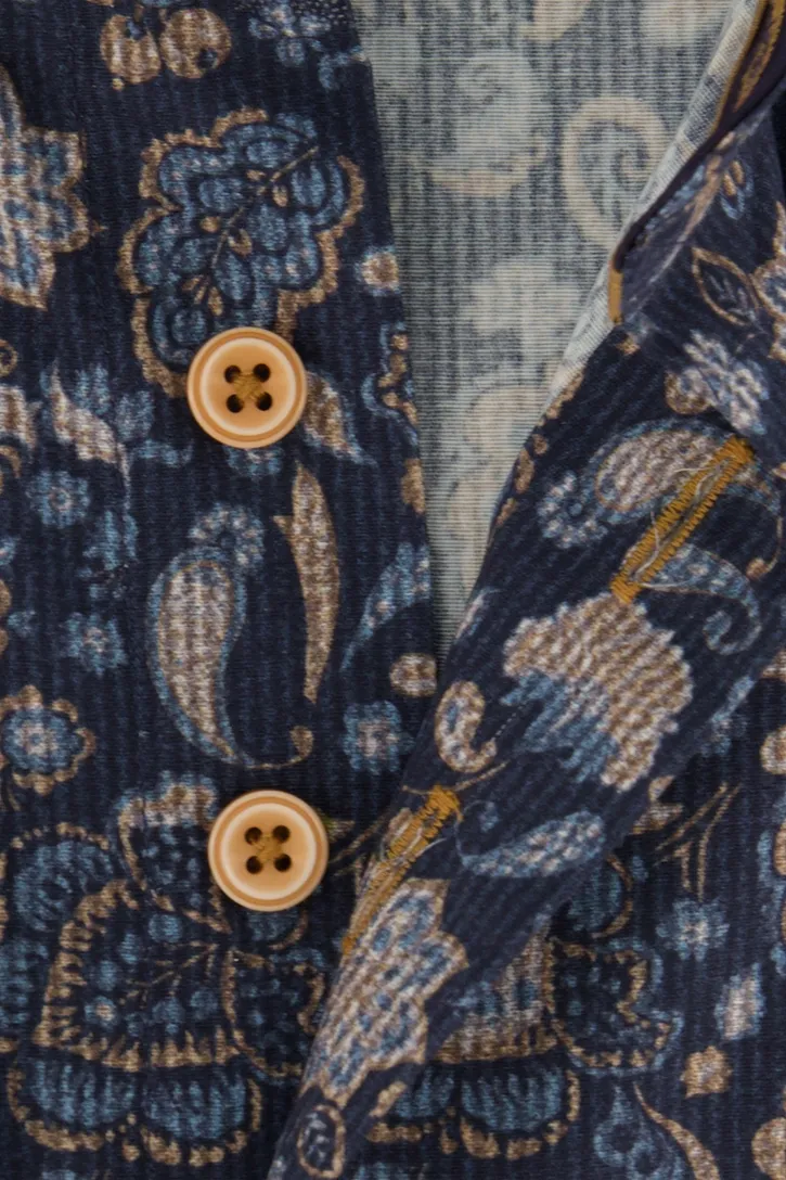 Casual overhemd Eden Valley Regular Fit donkerblauw stretch