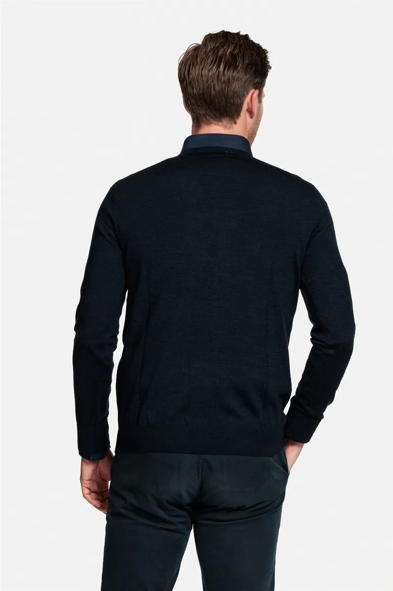 Thomas Maine trui donkerblauw