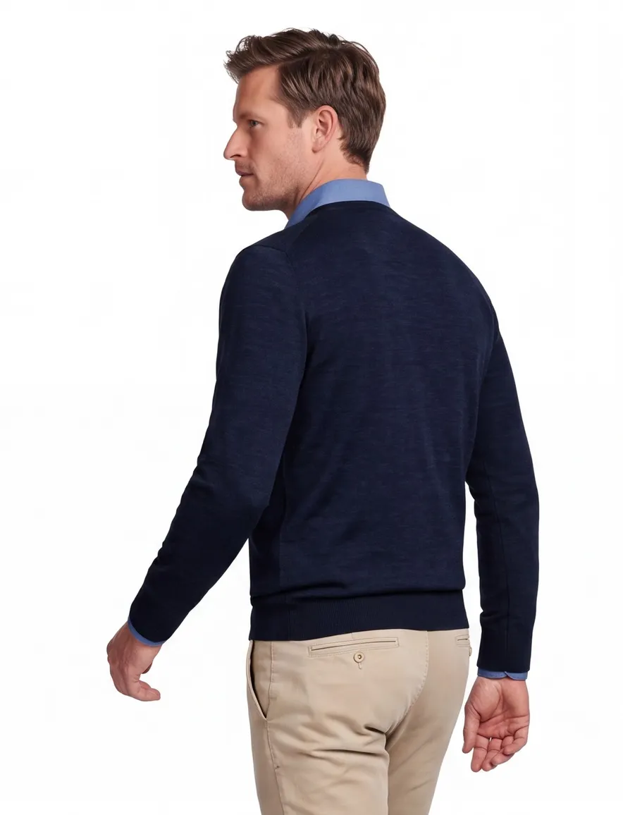 trui donkerblauw Thomas Maine