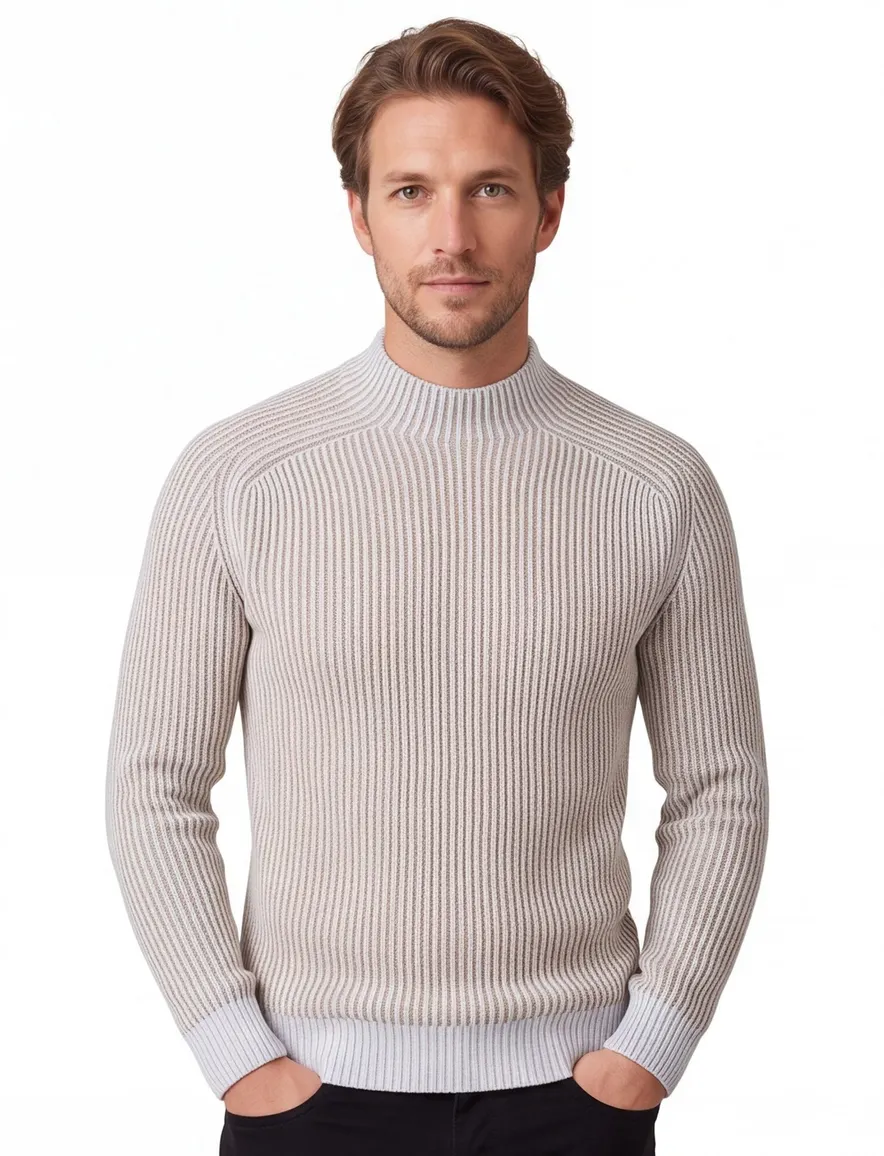 Thomas Maine coltrui beige gestreept