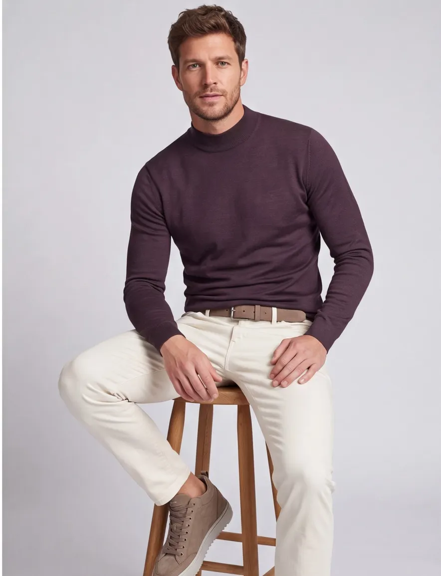 Thomas Maine turtle bruin normale fit wol