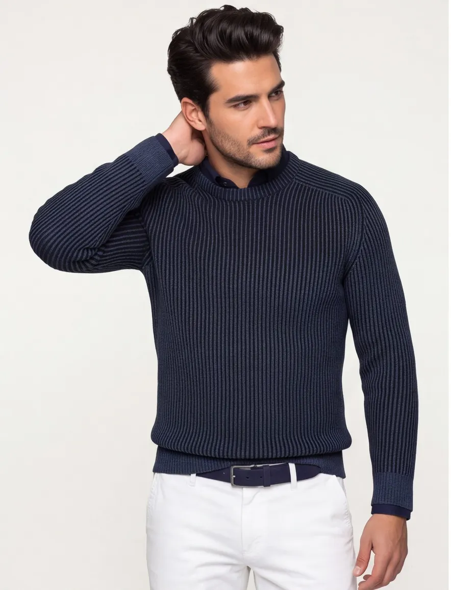 Thomas Maine coltrui blauw structuur