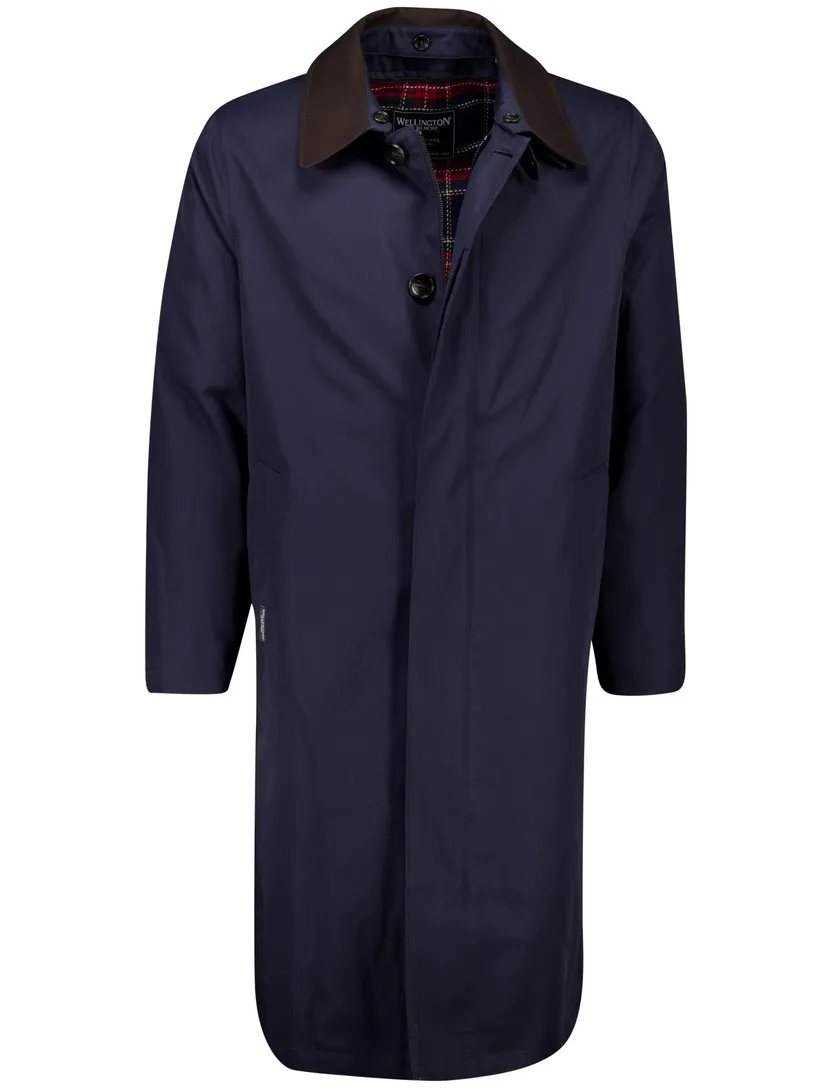 Wellington of Bilmore manteljas donkerblauw effen