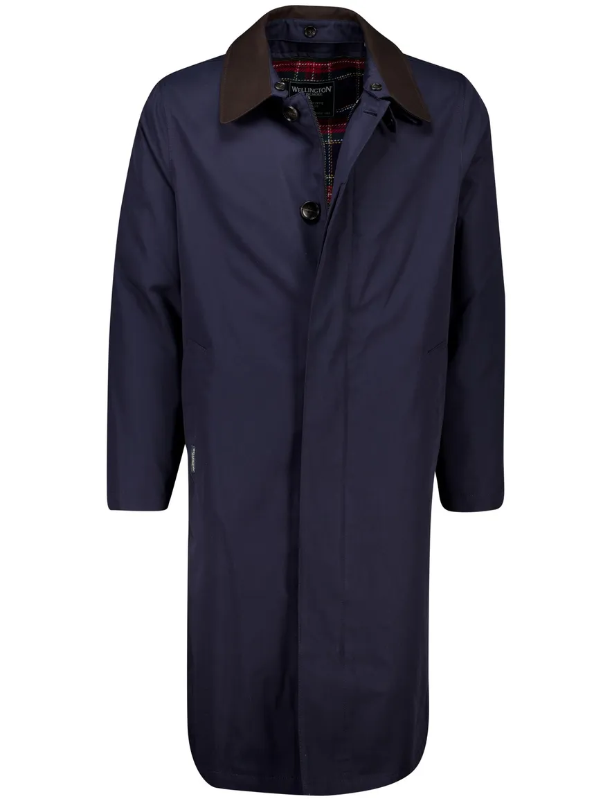 Wellington of Bilmore manteljas donkerblauw effen