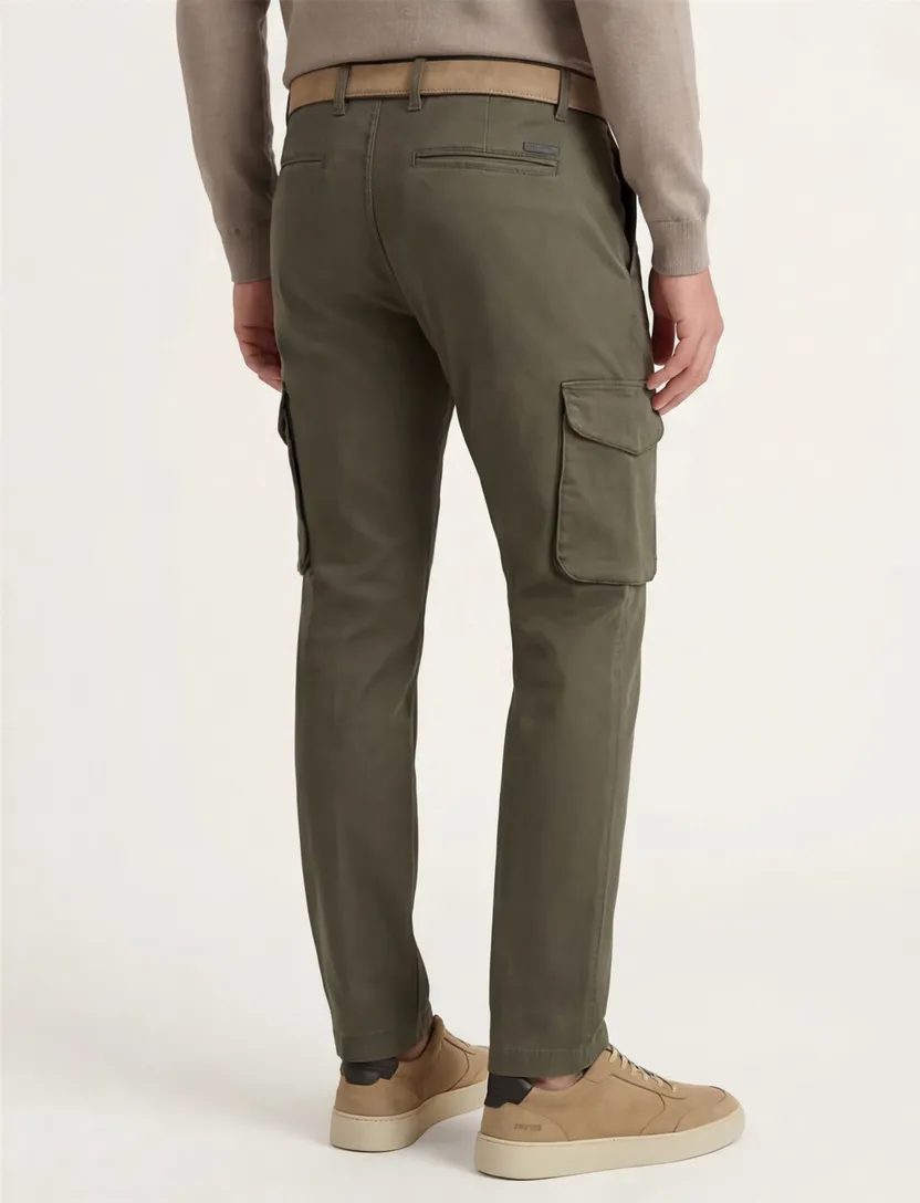 Pierre Cardin Pantalon groen cargo Cayenne