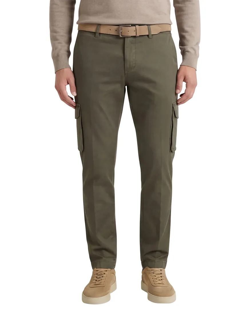 Pierre Cardin Pantalon groen cargo Cayenne