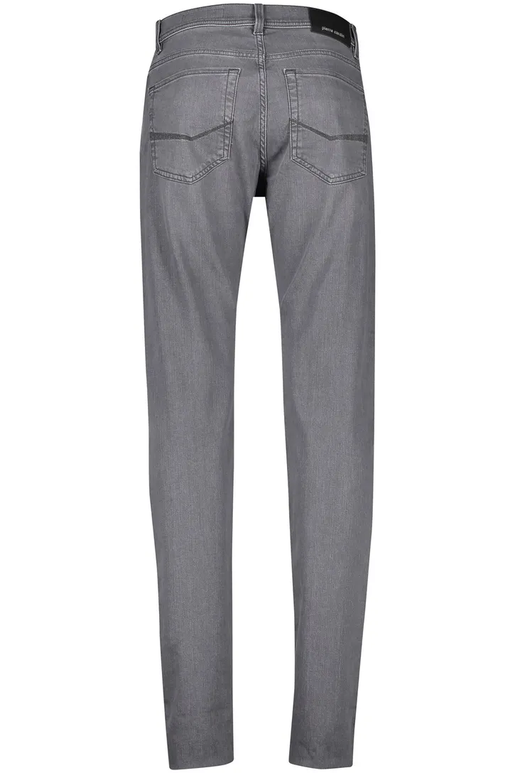 Pierre Cardin jeans Lyon tapered fit grijs effen denim