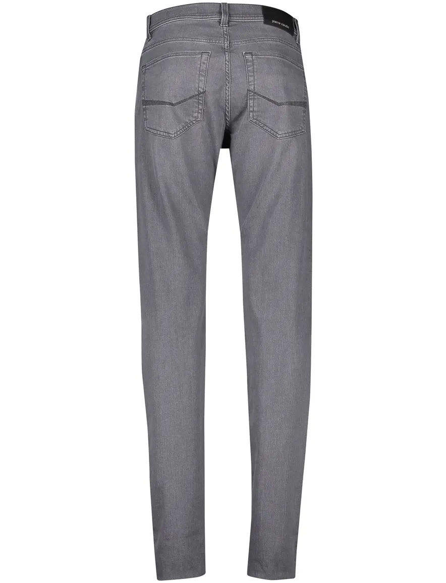 Pierre Cardin jeans Lyon tapered fit grijs effen denim