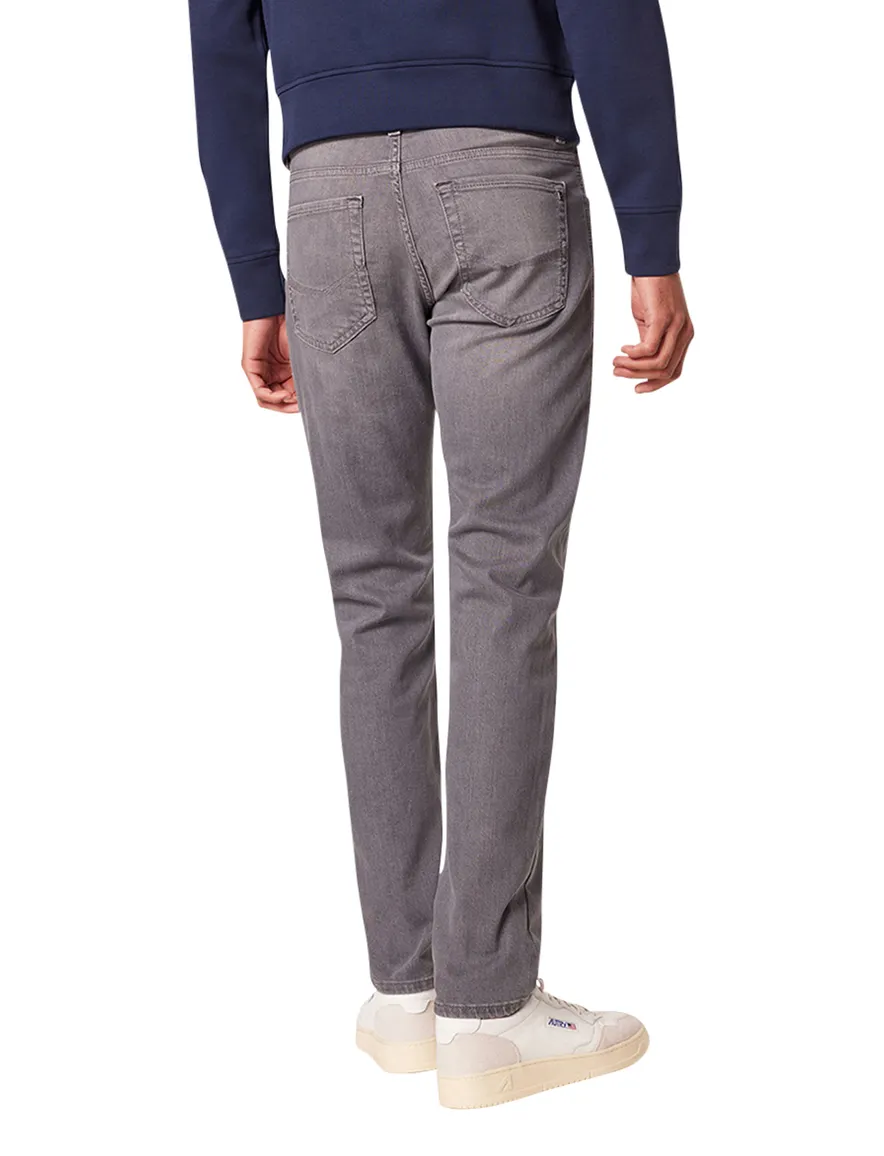 Pierre Cardin jeans Lyon tapered fit grijs effen denim