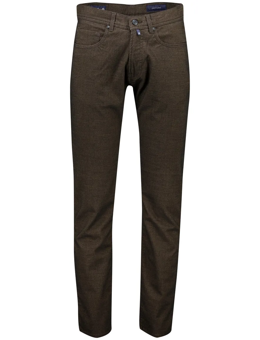 Pierre Cardin Lyon bruin 5-pocket broek