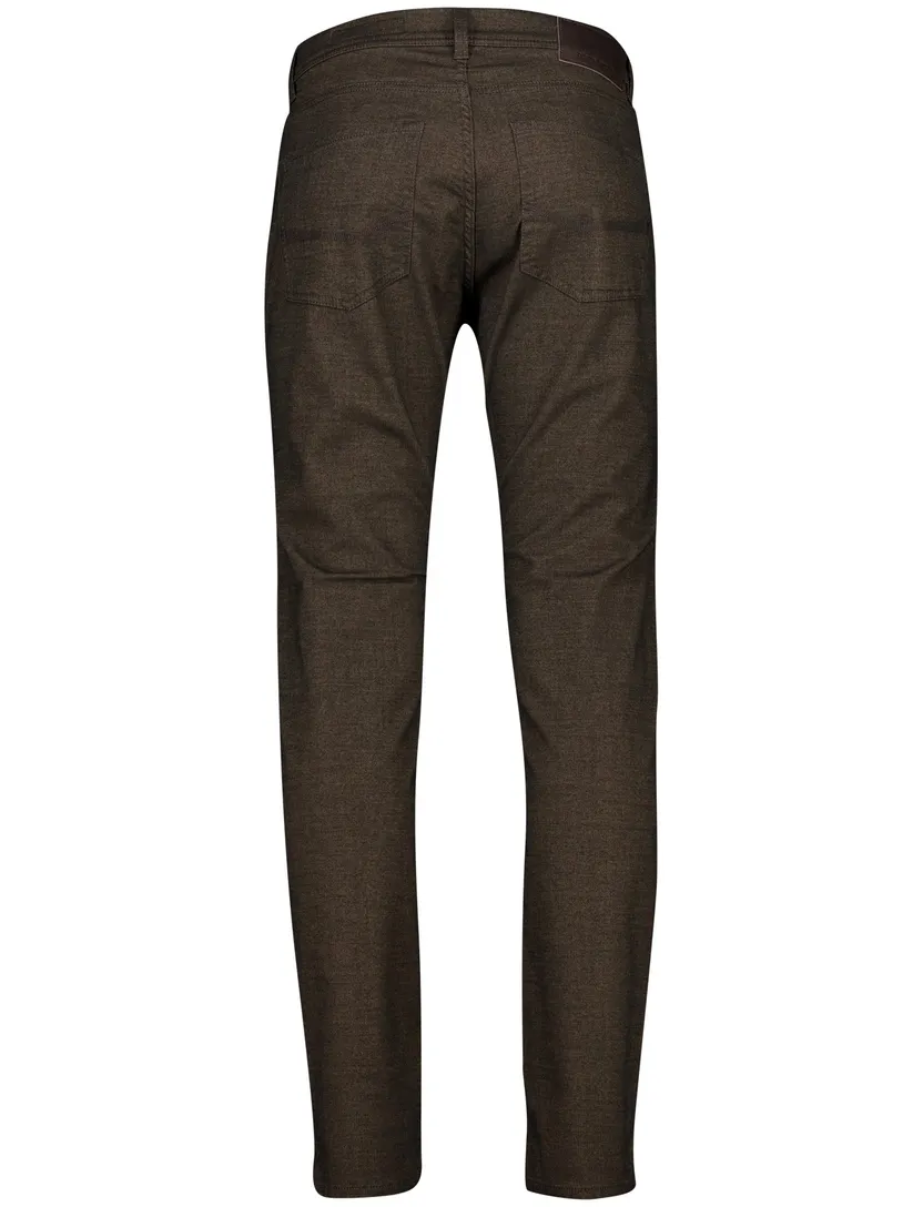 broek Pierre Cardin Lyon 5-pocket khaki Wool Touch Cotton
