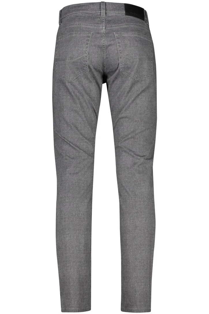 Pierre Cardin 5-pocket grijs gemêleerd katoen