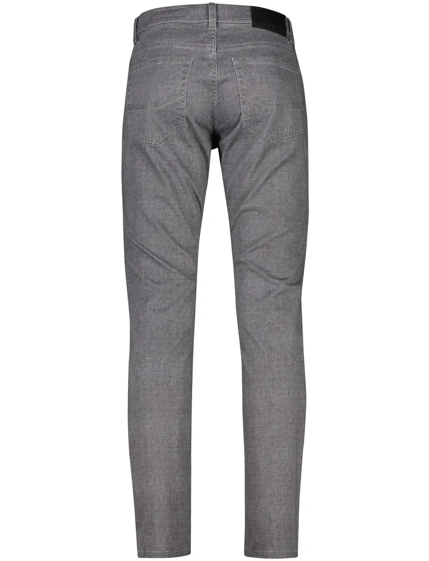 Pierre Cardin 5-pocket Lyon grijs gemêleerd katoen