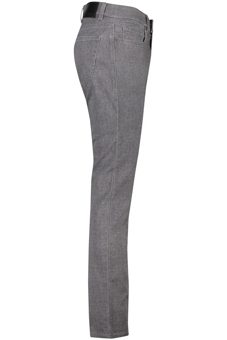Pierre Cardin 5-pocket Lyon grijs gemêleerd katoen