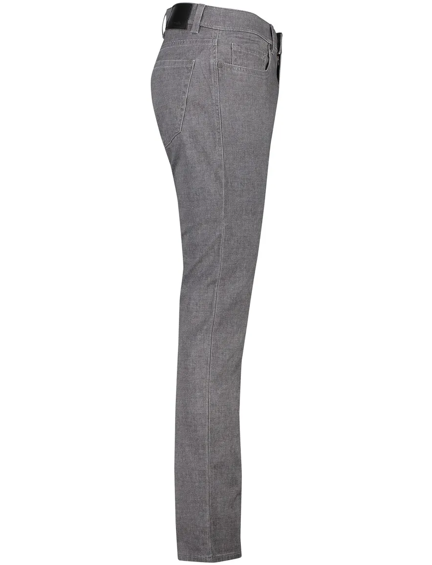 Pierre Cardin 5-pocket Lyon grijs gemêleerd katoen