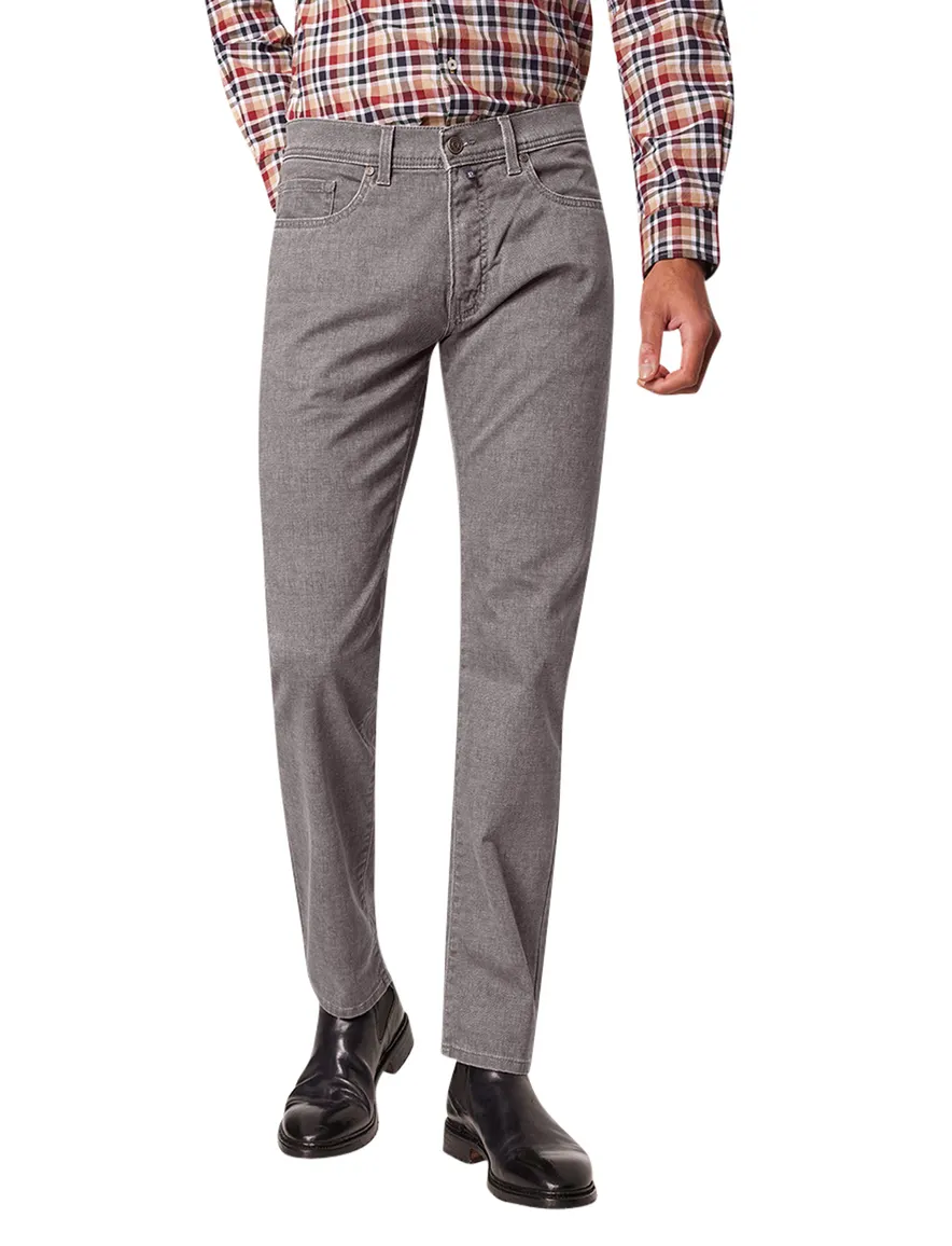 Pierre Cardin 5-pocket Lyon grijs gemêleerd katoen
