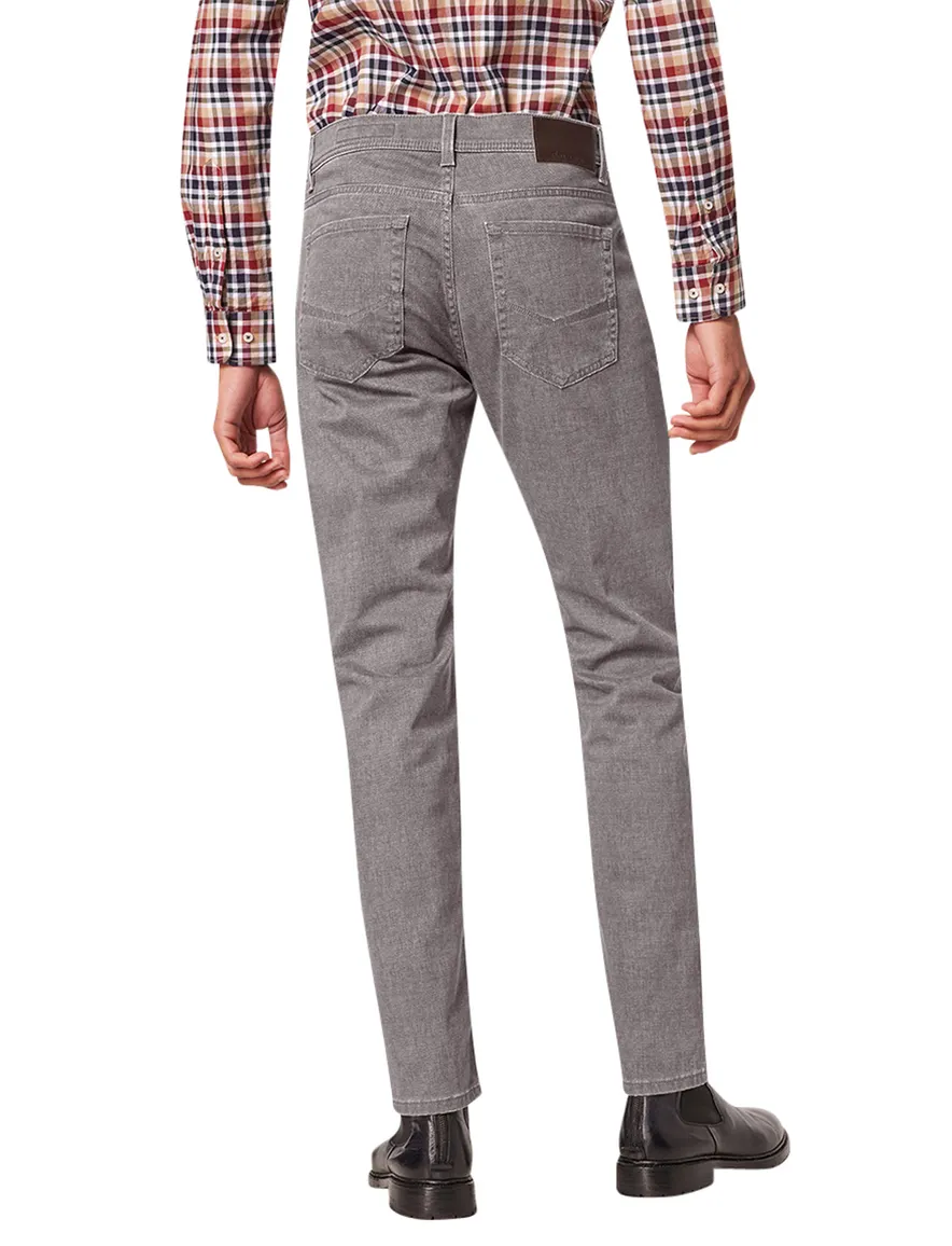 Pierre Cardin 5-pocket Lyon grijs gemêleerd katoen