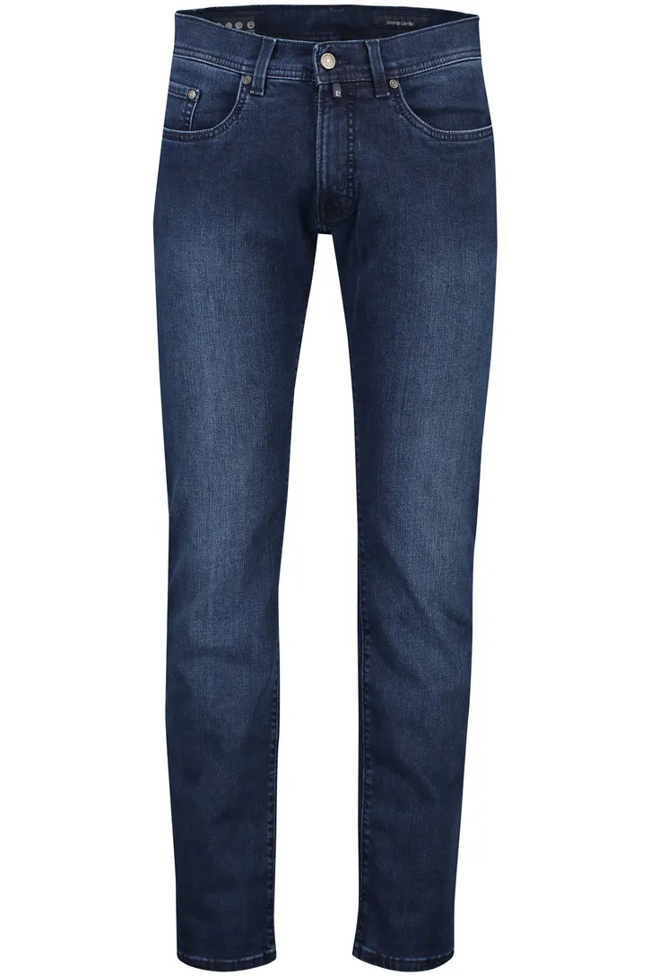 Pierre Cardin broek 5-p donkerblauw Tapered fit denim