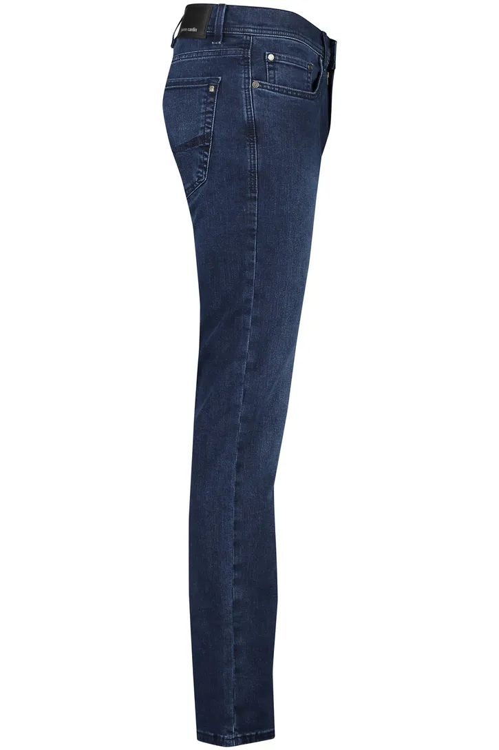 Pierre Cardin broek 5-p donkerblauw Tapered fit denim