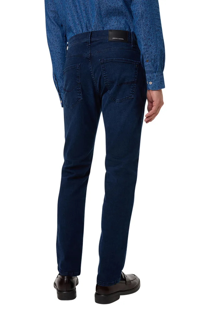 Pierre Cardin broek 5-p donkerblauw Tapered fit denim