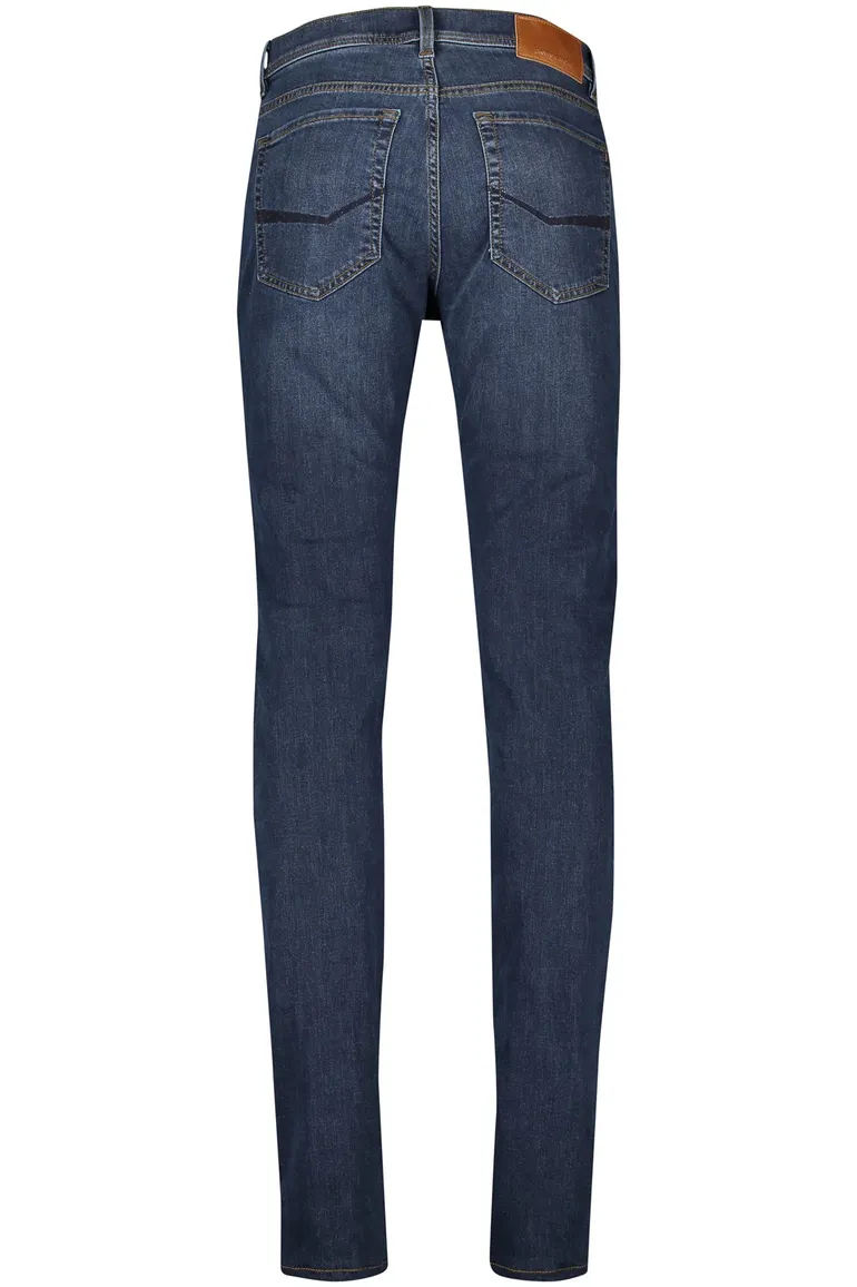 jeans Pierre Cardin Lyon Tapered Fit donkerblauw effen denim