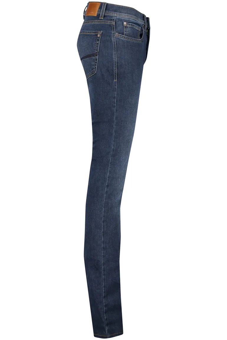 jeans Pierre Cardin Lyon Tapered Fit donkerblauw effen denim