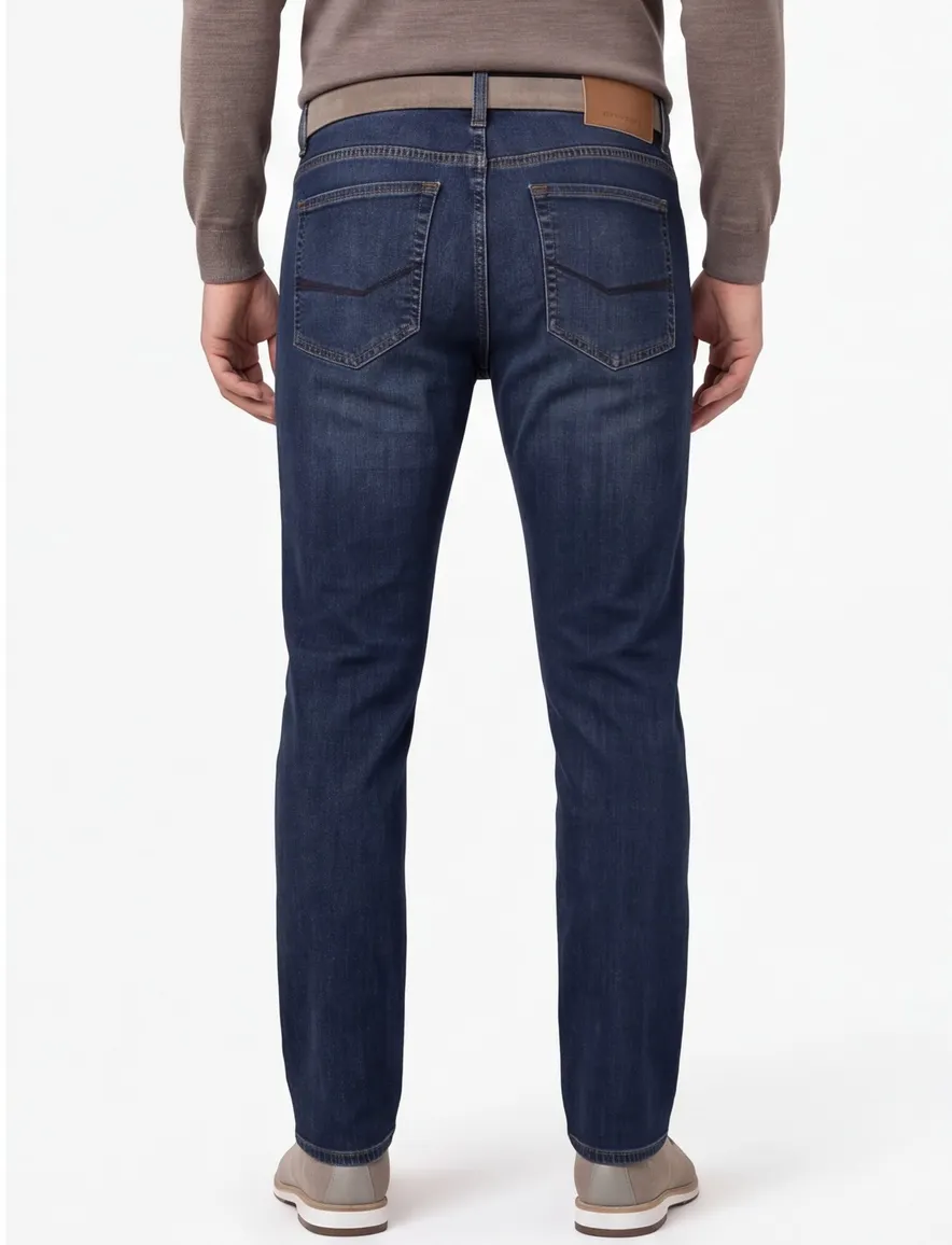 Pierre Cardin jeans donkerblauw denim Lyon Tapered Fit