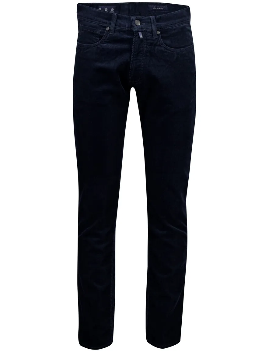 Pierre Cardin Lyon Tapered jeans donkerblauw corduroy