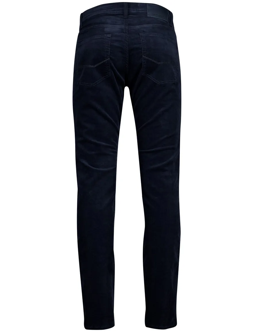 Pierre Cardin Lyon Tapered jeans donkerblauw corduroy