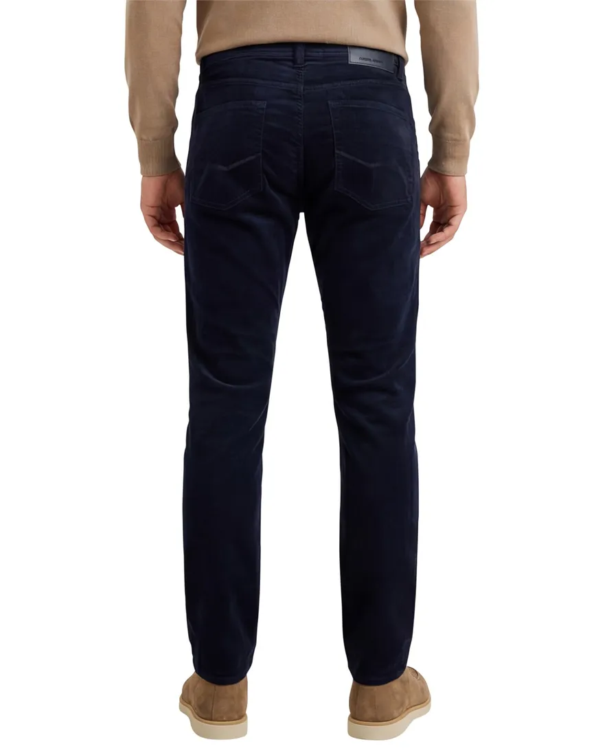 Pierre Cardin Lyon Tapered jeans donkerblauw corduroy