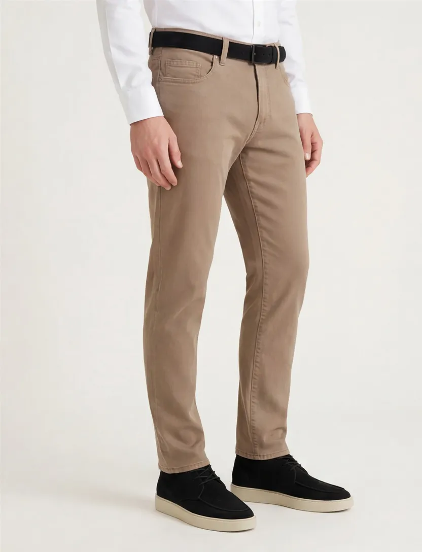 Pierre Cardin 5-pocket pantalon Lyon Tapered camel Big & Tall