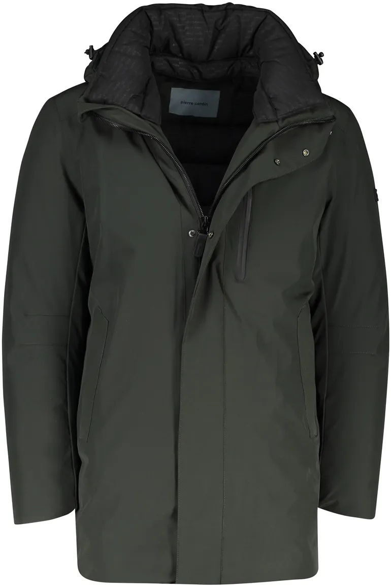 winterjas groen Pierre Cardin