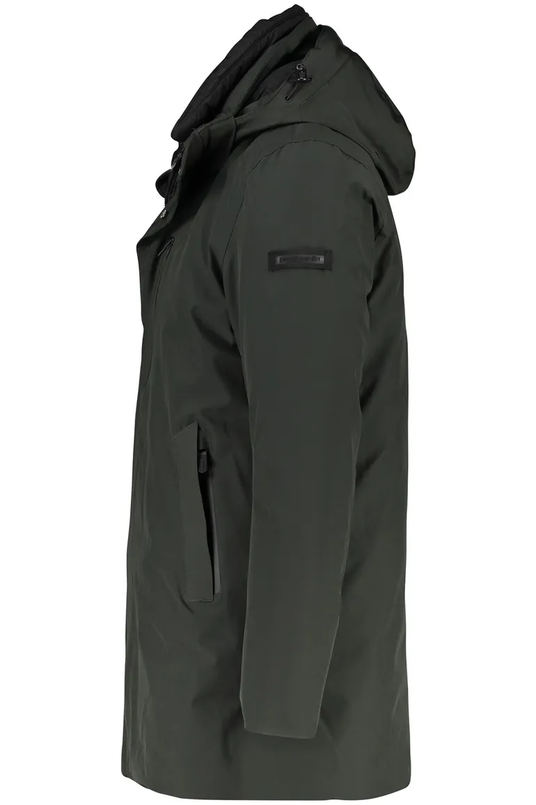 winterjas groen Pierre Cardin