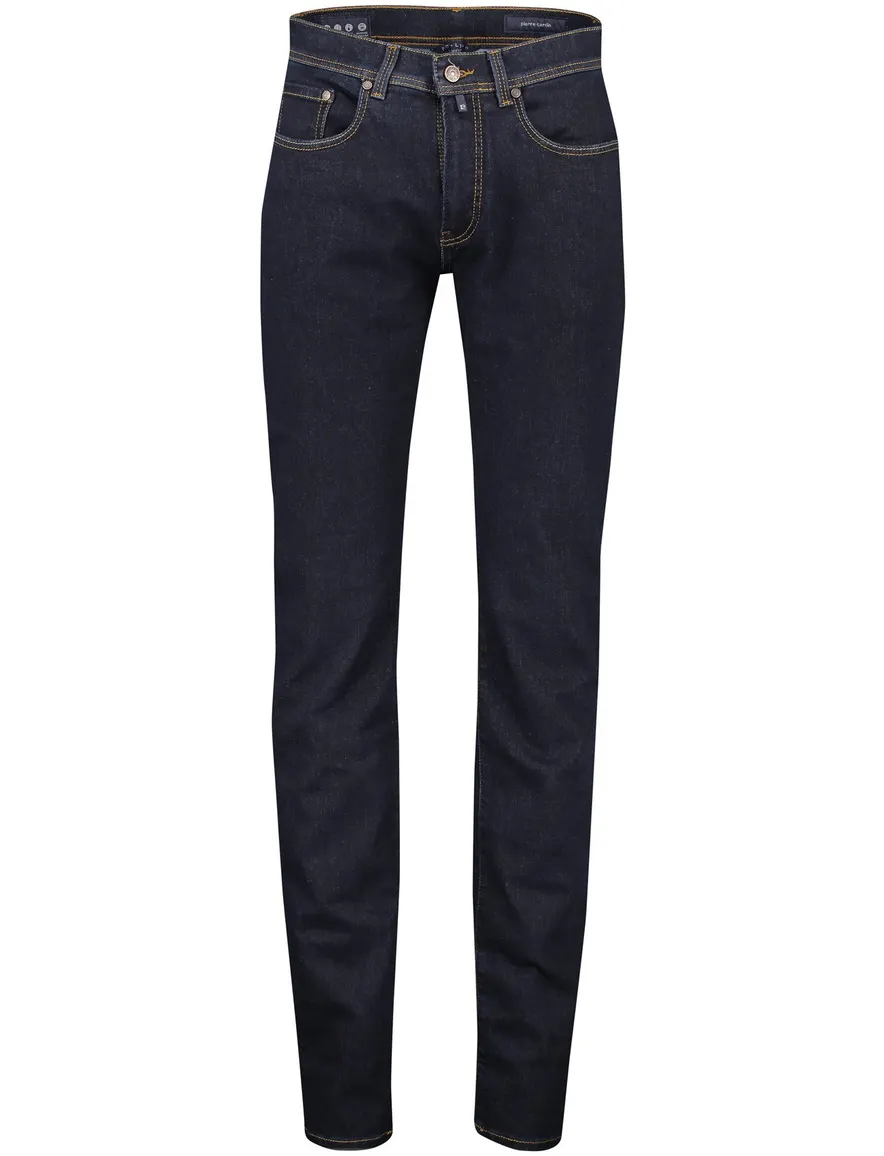 Pierre Cardin Lyon Tapered jeans donkerblauw effen