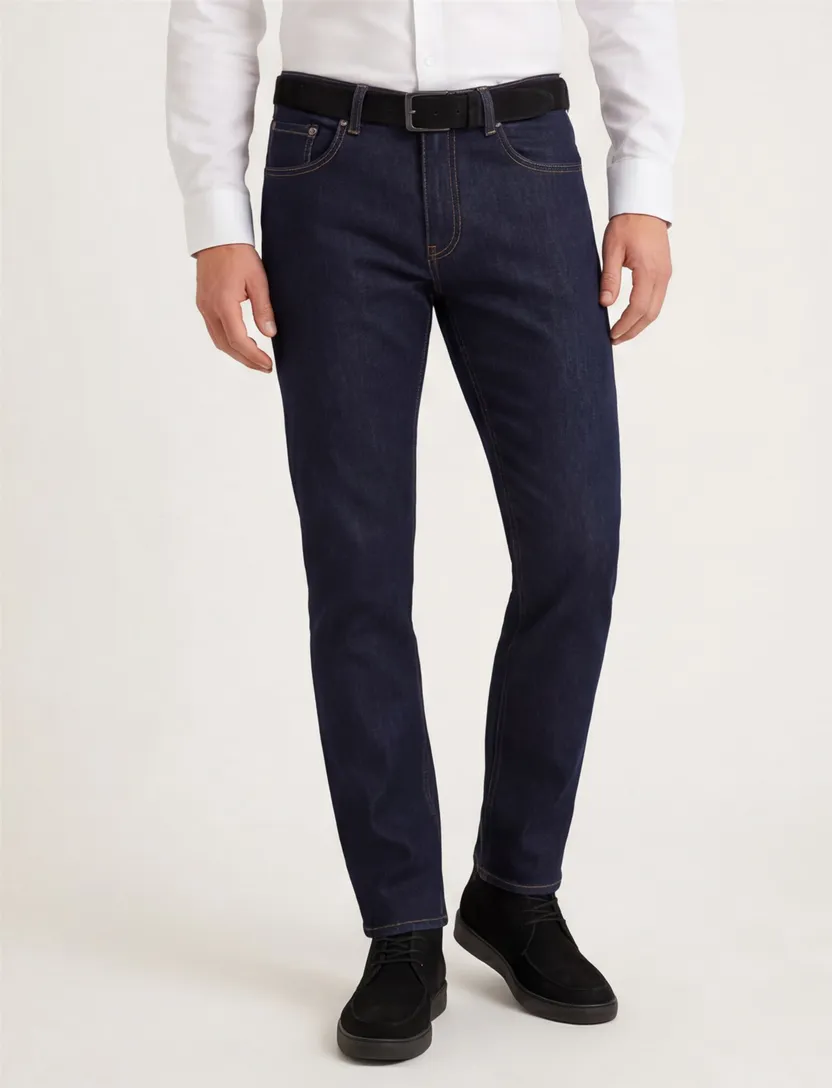 jeans Pierre Cardin Lyon Tapered donkerblauw 5-pocket