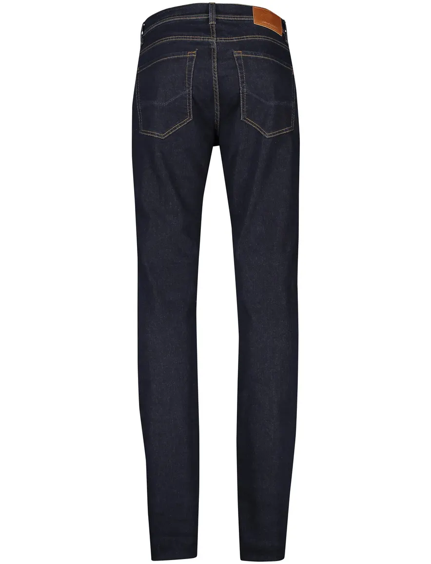 Pierre Cardin Lyon Tapered jeans donkerblauw effen