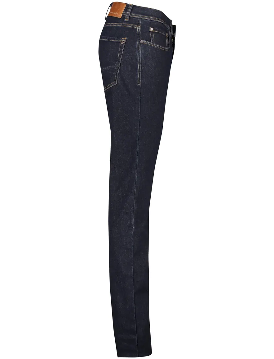 Pierre Cardin Lyon Tapered jeans donkerblauw effen