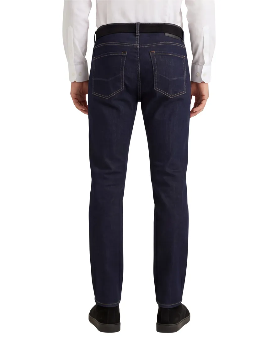 jeans Pierre Cardin Lyon Tapered donkerblauw 5-pocket