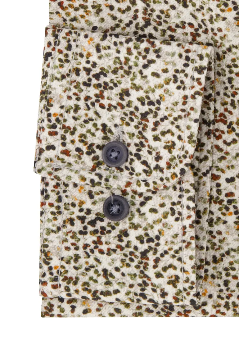 Casa Moda overhemd Casual Fit groen geprint