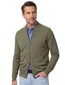 Casa Moda vest groen rits gemêleerd