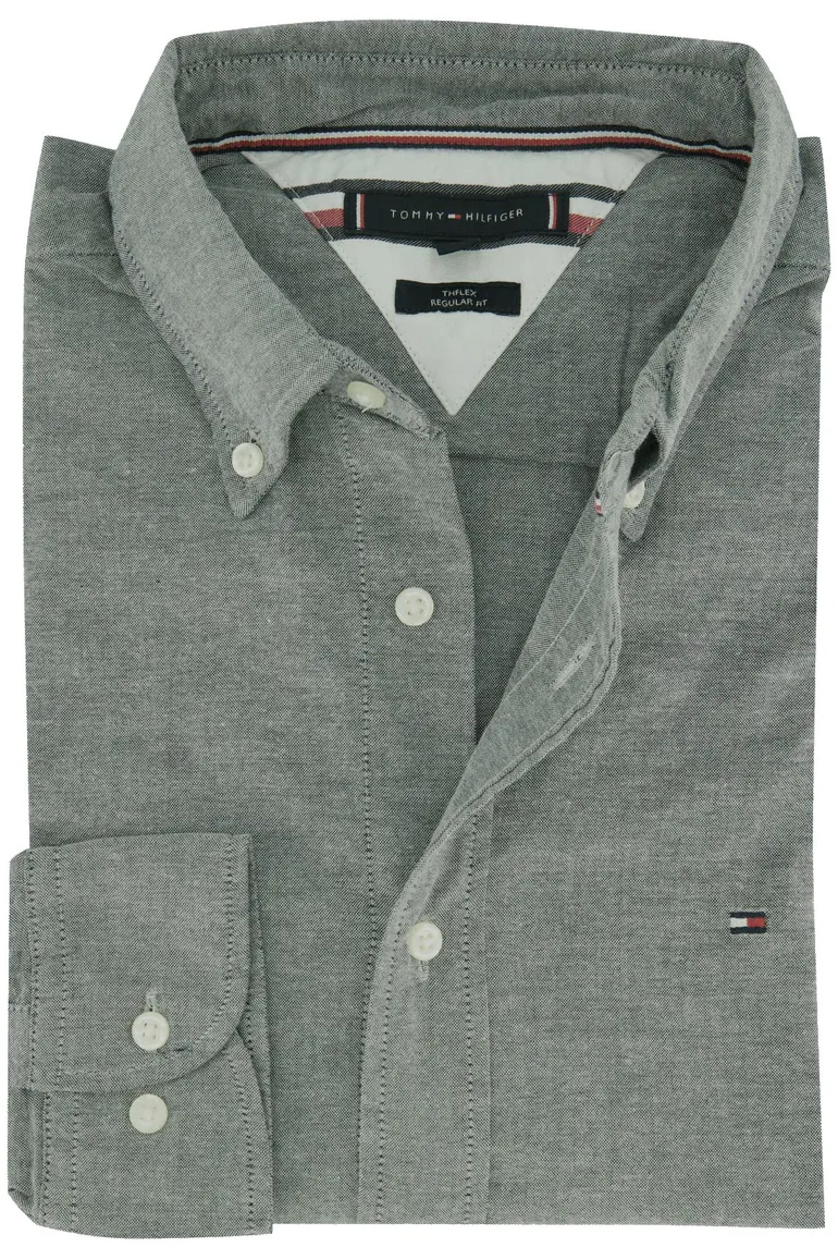 Tommy Hilfiger overhemd grijsblauw button-down