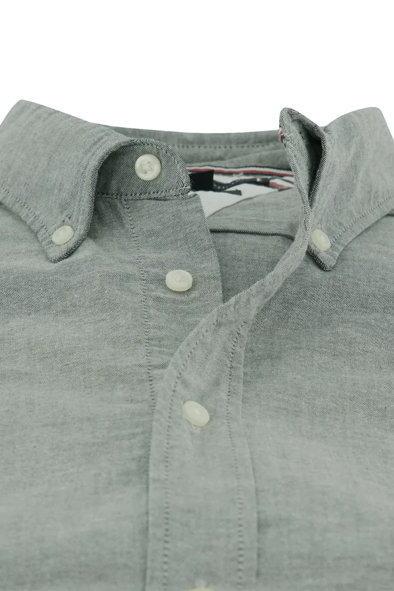Tommy Hilfiger overhemd grijsblauw button-down