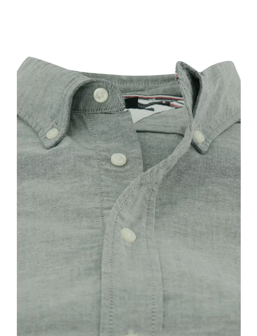 Tommy Hilfiger overhemd grijsblauw button-down